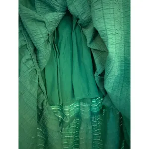 Fanco‎ Green Maxi Dress Green Smocked Tiered Small Sleeveless Ruffle Summer thumbnail 5