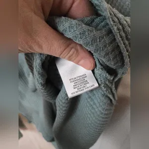 Altard State Waffle Knit Top in Blue/Green thumbnail 7