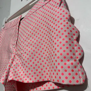 J Crew Womens Shorts Coral Pink Polka Dot Scalloped Pockets, Size 4 thumbnail 5