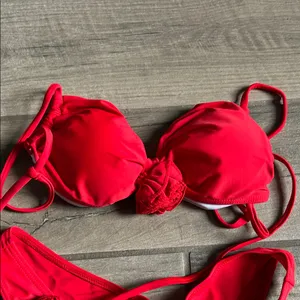 SHEIN Bold Red Bikini Set thumbnail 4
