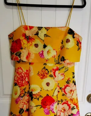 ASOS Floral Crop Top mini dress thumbnail 1