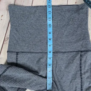 Calvin Klein Performance Athletic Fold Over Leggings Striped‎ Stretch Women's S thumbnail 10