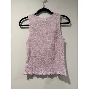 NEW Old Navy Smocked Top Women Small Cottage Prairie Vacation Travel Lightweight thumbnail 2