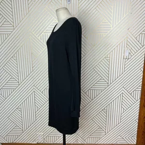 Aritzia Wilfred Free Black Jersey Knit Long‎ Sleeve Dress Size Small thumbnail 7