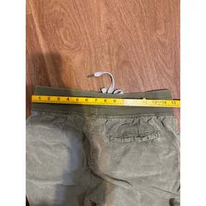 Aerie Olive Green Utility Joggers Ribbed‎ Waistband Drawstring Pants Small thumbnail 9