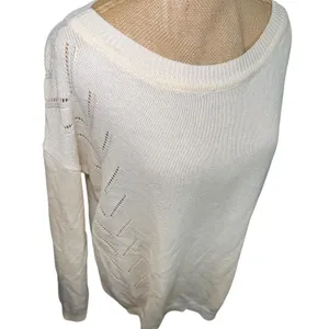 Lulus Cream Knit‎ Sweater Women's Small Long Sleeve Round Neck Casual thumbnail 5