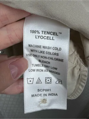 Quince Shale Tan Vintage Wash Tencel Camp Button Down Top thumbnail 4