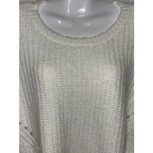 Sugarlips Womens Sz M Chunky Knit Puff Sleeve Sweater EUC thumbnail 10