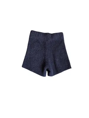 Skims Black Fuzzy Shorts thumbnail 4