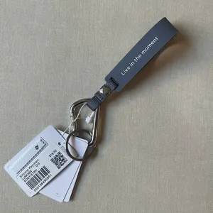 Lululemon silicone keychain - Solar Grey/Starch Blue thumbnail 6