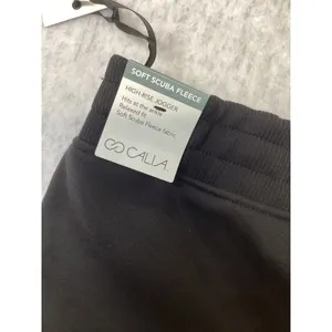 CALIA Soft Scuba Fleece Cinch Jogger High Rise Black WAX115 Women XXL NWT thumbnail 4