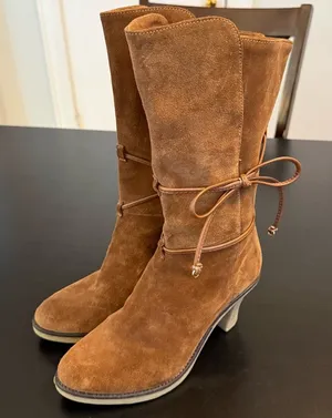 johnston murphy Jeanie Wrap Suede‎ Boots  Size 8.5 thumbnail 1