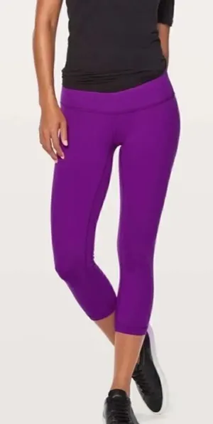 Lululemon Wunder Under Crop Leggings 21" thumbnail 1