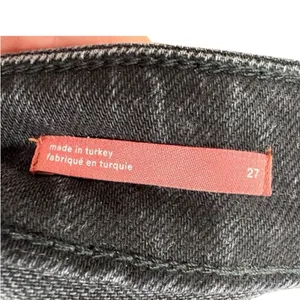 Anthropologie Pilcro Vintage Straight Distressed‎ Jeans Black Size 27 thumbnail 4