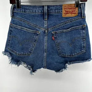 Levi’s 501 Shorts Cotton Denim Button Fly Frayed High Rise Medium 25 thumbnail 6