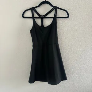 Madewell Flex Cutout Fitness A-Line Stretch Mini Dress Black Size XS thumbnail 2