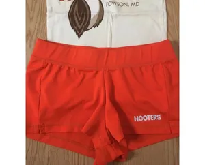 B75 Hooters Girl Worn Rare Uniform Tank & Shorts From Towson Maryland Size Xs thumbnail 2