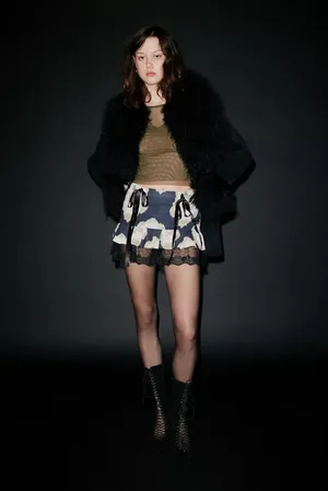 Urban Outfitters Zemeta Lace Trim Skirt thumbnail 2
