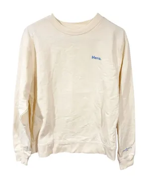 Alix Earle x Hero Cosmetics Cream Crewneck Pullover Sweatshirt Size Small thumbnail 1