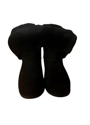 Juicy Couture Rhinestone Bow Black Furry Snow Boots thumbnail 2