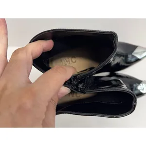 INC International Concepts Boots Size 5 Black Patent Pointed Toe Stiletto‎ Heels thumbnail 8