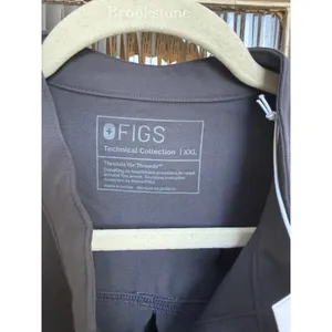 FIGS Rafaela Three-Pocket Scrub Top Charcoal Size XXL Sleeveless Technical thumbnail 5