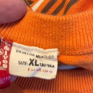 Striped‎ Sweater Orange Size XL thumbnail 6