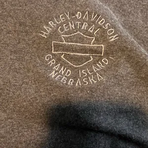 Y2K Harley-Davidson Gray Crew Neck Sweater with Logo Premium Longsleeve Graphic thumbnail 6