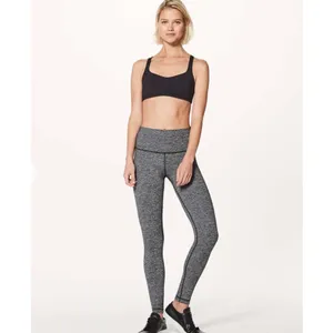 Lululemon Wunder Under Hi-Rise Tight *28" Heathered Black #4 thumbnail 2