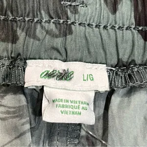 NEW Aerie Green Palm Leaf Print Nylon Athletic Shorts size Large thumbnail 6