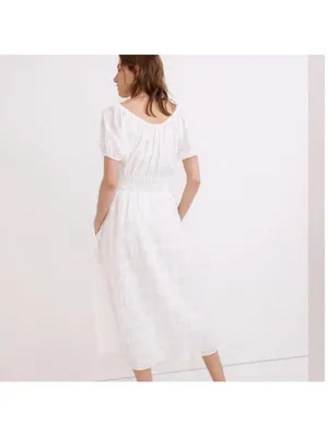 Madewell Sophia Midi Dress in Seersucker Check - Size XS thumbnail 2