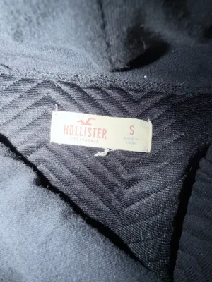 Hollister Quilted Black Hooded Soft Lightweight Cinch Waist Jacket Size Small thumbnail 4