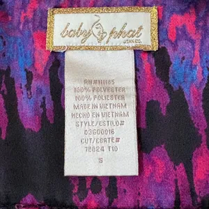 Baby‎ Phat Dress Tie Dye Sleeveless Party Cocktail Dress S Y2K Logo thumbnail 8