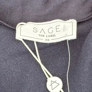 Sage The Label Navy Blue Satin Mini Dress Open Back XS‎ NEW thumbnail 4