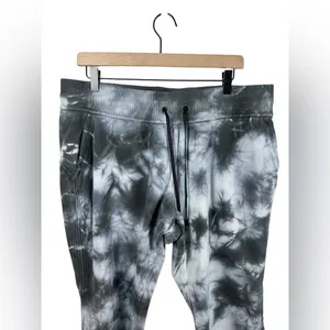 Lululemon Warm Down Jogger 14 Earth Dye Stone Black Tie‎ Dye Sweatpants thumbnail 5