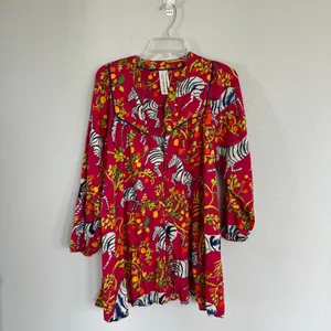 Olivia Wendel X Anthropologie Flannel Sleep Dress Size XS thumbnail 2