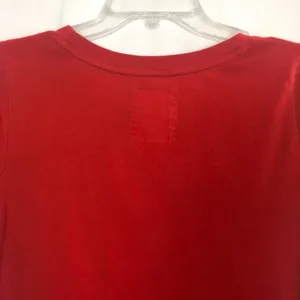 Hollister Embroidered Red Women's Tee Size M thumbnail 6