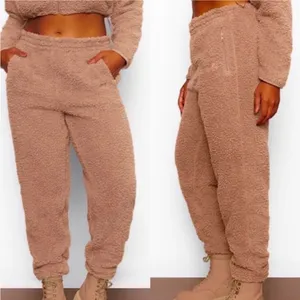 Skims teddy joggers in tigers eye Sz S Comfy Casual Lounging thumbnail 2