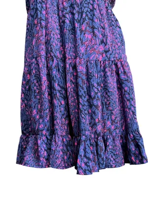 Buddy Love The Hillary Pink & Purple Mini Dress Sz‎ L thumbnail 4