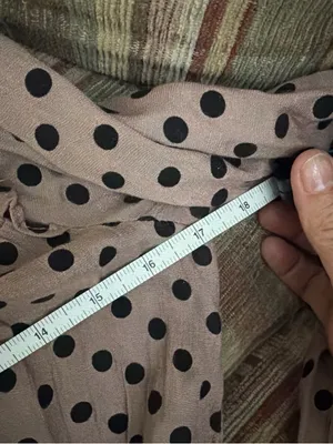 Polka Dot Maxi Dress in Dusty Rose Pink Size M thumbnail 4