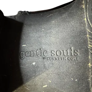 Gentle Souls Booties Womens Size 8 Black Leather Binta Slit Moto‎ Bootie Zip thumbnail 2