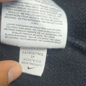 Nike -825 Black Dri-Fit Versa Just Do It Long Sleeve Cropped Sweatshirt Black 2X thumbnail 7