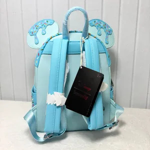 Loungefly Disney Minnie Mouse Lollipop Blue Sprinkle Ears ‎ Backpack - New thumbnail 5