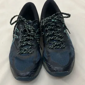 ASICS Gel-Fuji Trabuco 6 Black and Blue Running Shoes woman’s size 7 1/2 thumbnail 2