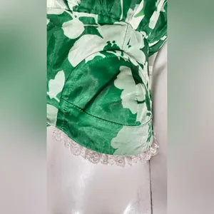 Selkie Strapless Green Floral Midi Dress Size X-Small Retail $325 P-48 thumbnail 10