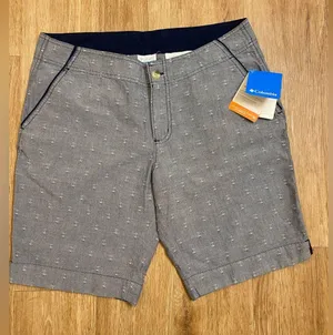 Columbia Gray Patterned Women's Shorts thumbnail 1