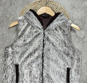 Patagonia Women’s Conejo Vest Hooded Fleece Fuzzy Full Zip in Java Brown Size S thumbnail 4