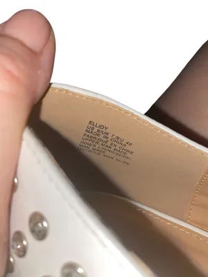 Ellidy Ballet Flat Studded Mary Jane embellished white leather Lolita glam thumbnail 9