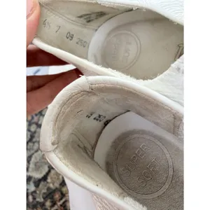 Paul Green White Pebbled Leather Lace Up Platform Sneakers US 7 thumbnail 8
