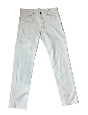H&M & Denim women’s white slim fit high rise‎ shaping jeans sz 32 thumbnail 1